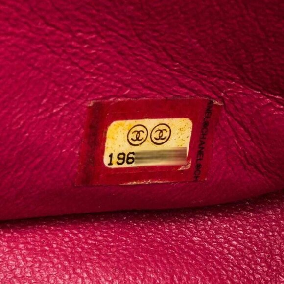 Chanel Pink Quilted Patent Leather Classic Maxi Double Flap Bag - Picture 6 of 12